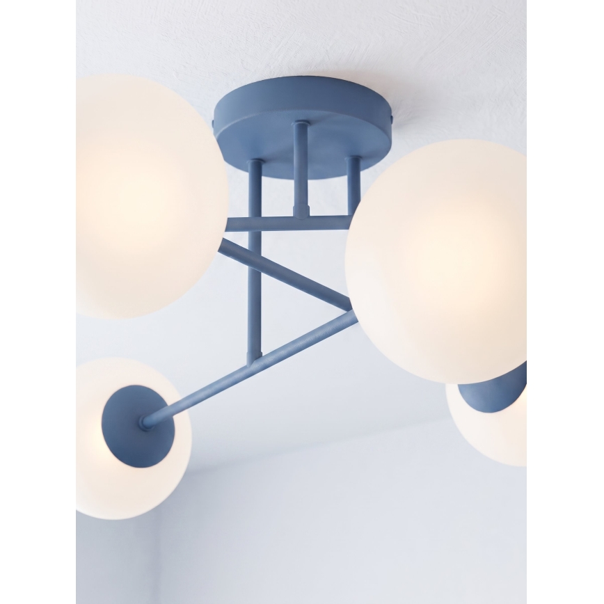 Deckenleuchte ROMA 6xE14/10W/230V blau