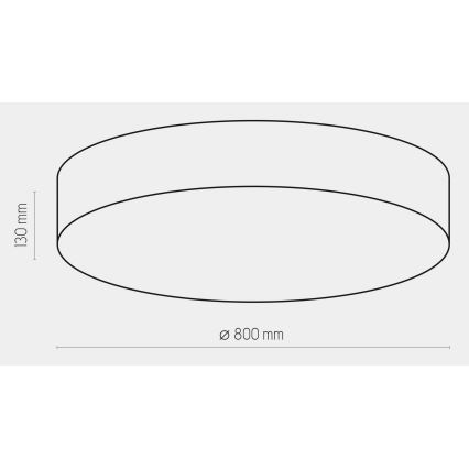 Deckenleuchte RONDO 6xE27/15W/230V Durchschn. 80 cm weiß