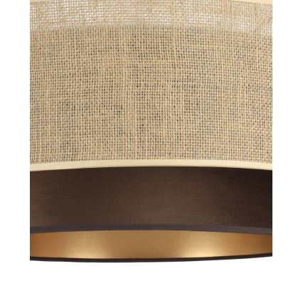 Deckenleuchte SARTA 1xE27/60W/230V Ø 45 cm braun/Jute