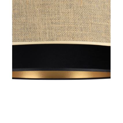 Deckenleuchte SARTA 1xE27/60W/230V Ø 45 cm schwarz/Jute