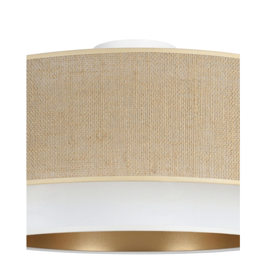 Deckenleuchte SARTA 1xE27/60W/230V Ø 45 cm weiß/jute