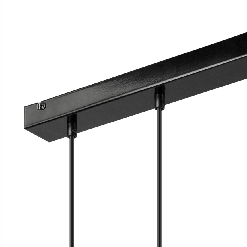 Deckenleuchte an Seil SIMON 3xE27/60W/230V Buche