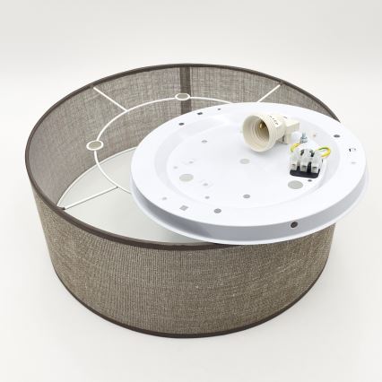 Deckenleuchte SIRJA 1xE27/15W/230V Durchmesser 35 cm braun