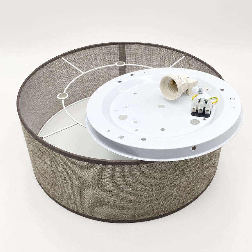 Deckenleuchte SIRJA 1xE27/15W/230V Durchmesser 35 cm braun