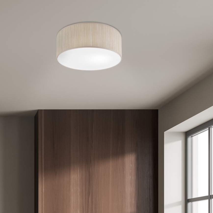 Deckenleuchte SIRJA 1xE27/15W/230V Ø 35 cm beige