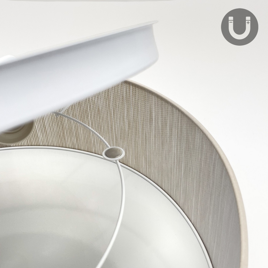 Deckenleuchte SIRJA 1xE27/15W/230V Ø 35 cm beige