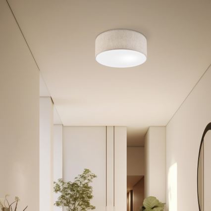 Deckenleuchte SIRJA 1xE27/15W/230V Ø 35 cm beige