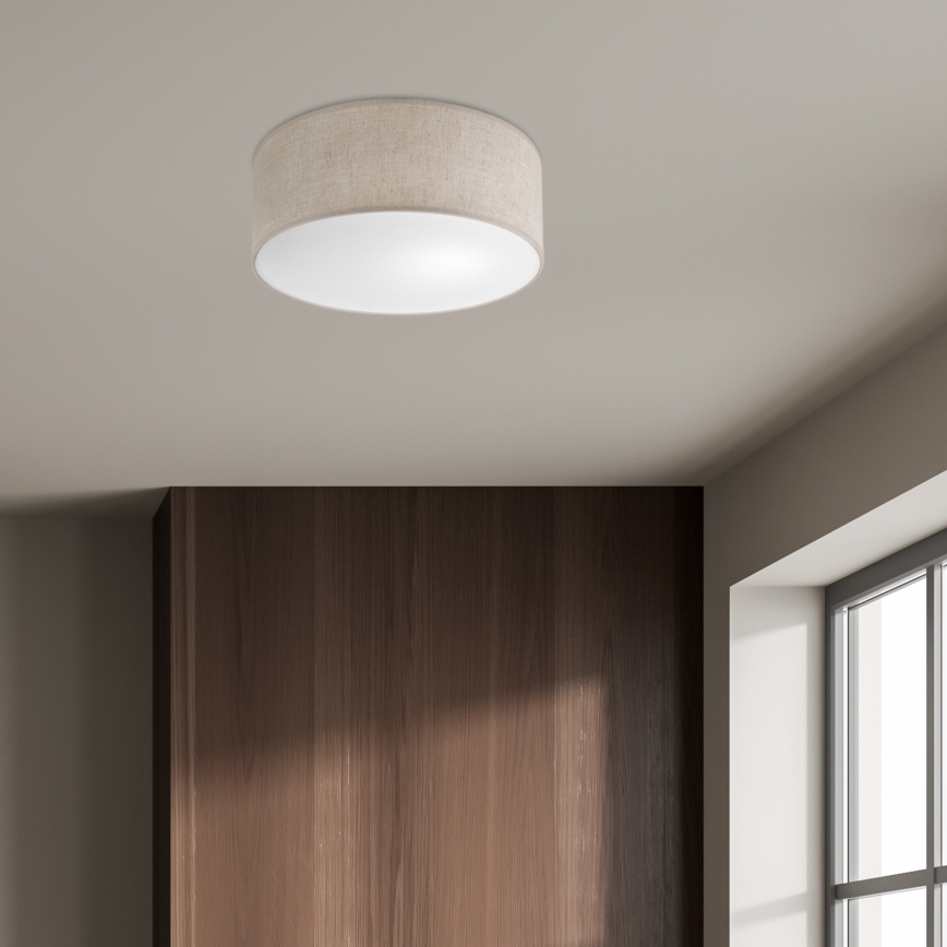 Deckenleuchte SIRJA 1xE27/15W/230V Ø 35 cm beige