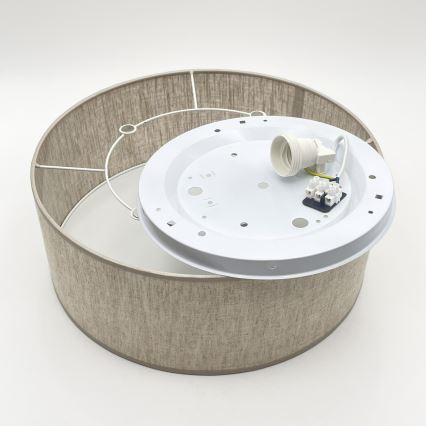 Deckenleuchte SIRJA 1xE27/15W/230V Ø 35 cm beige