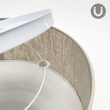 Deckenleuchte SIRJA 1xE27/15W/230V Ø 35 cm beige