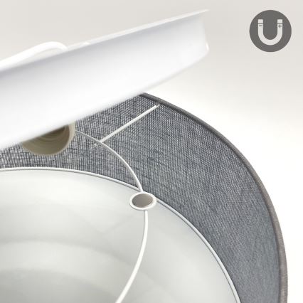 Deckenleuchte SIRJA 1xE27/15W/230V Ø 35 cm grau