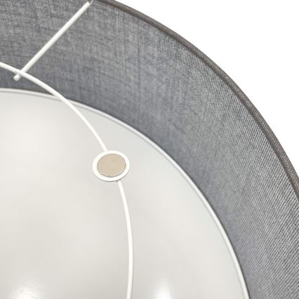 Deckenleuchte SIRJA 1xE27/15W/230V Ø 35 cm grau