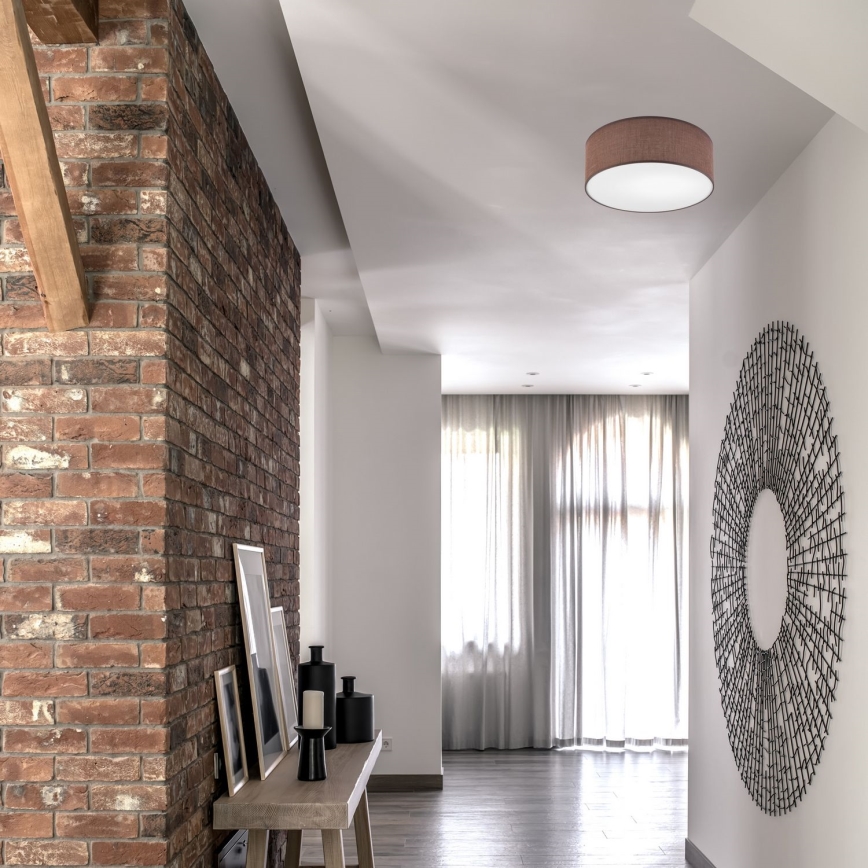 Deckenleuchte SIRJA 1xE27/60W/230V Ø 35 cm Braun