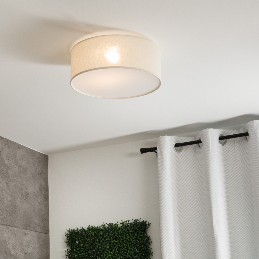 Deckenleuchte SIRJA 1xE27/60W/230V Ø 35 cm cremefarben