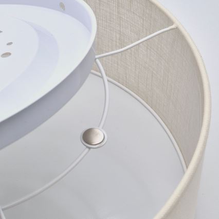 Deckenleuchte SIRJA 1xE27/60W/230V Ø 35 cm cremefarben