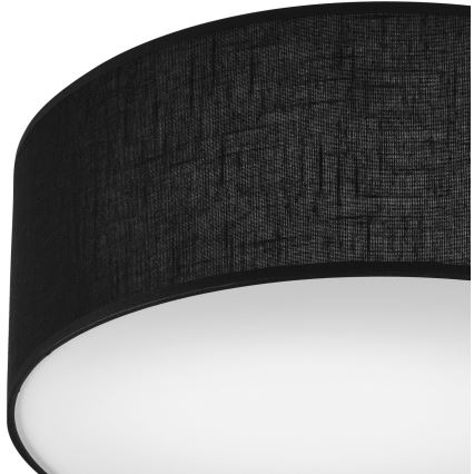 Deckenleuchte SIRJA 1xE27/60W/230V Ø 35 cm Schwarz