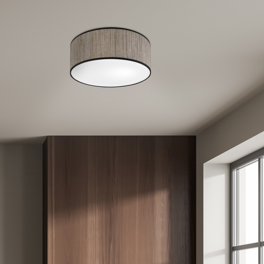 Deckenleuchte SIRJA 2xE27/15W/230V Ø 35 cm braun