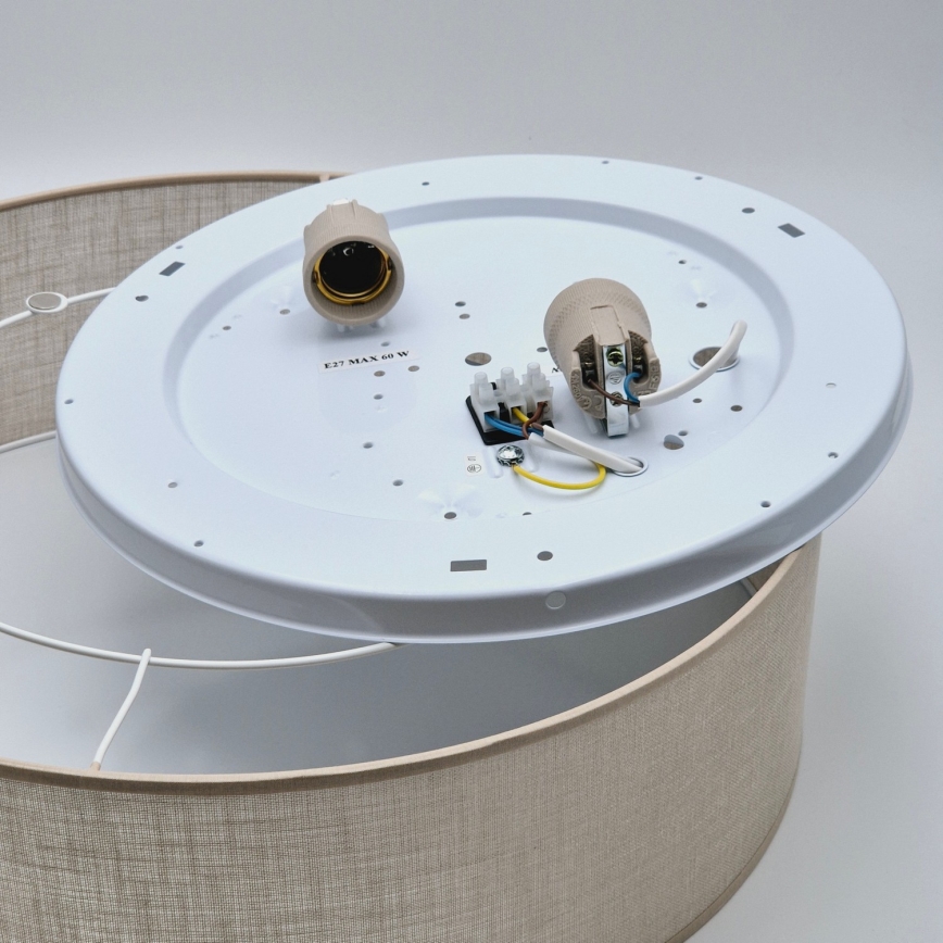 Deckenleuchte SIRJA 2xE27/15W/230V Ø 45 cm Beige