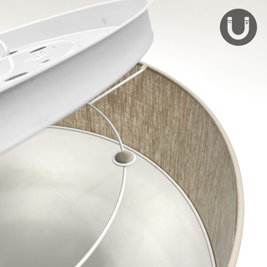 Deckenleuchte SIRJA 2xE27/15W/230V Ø 45 cm beige