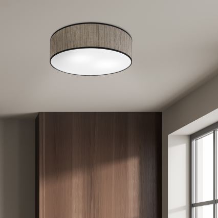 Deckenleuchte SIRJA 2xE27/15W/230V Ø 45 cm braun