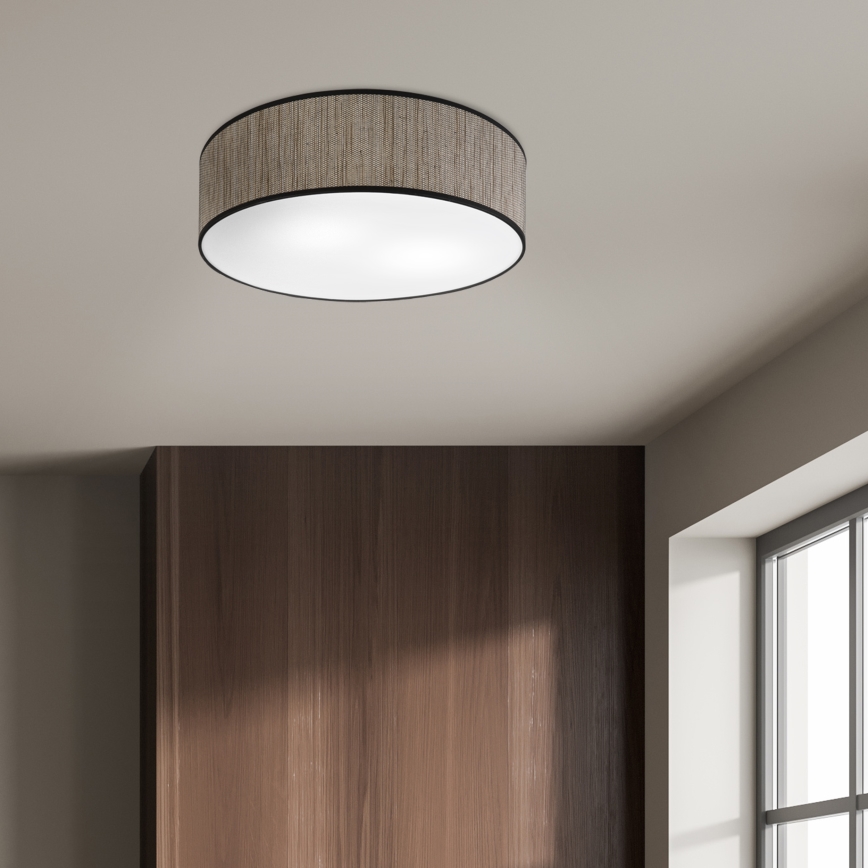 Deckenleuchte SIRJA 2xE27/15W/230V Ø 45 cm braun