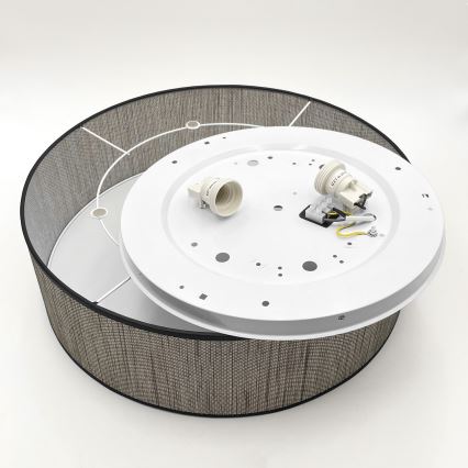 Deckenleuchte SIRJA 2xE27/15W/230V Ø 45 cm braun