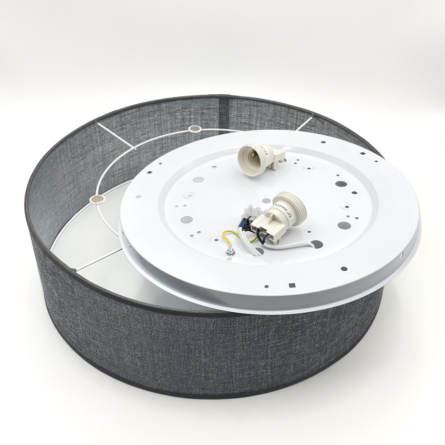 Deckenleuchte SIRJA 2xE27/15W/230V Ø 45 cm grau