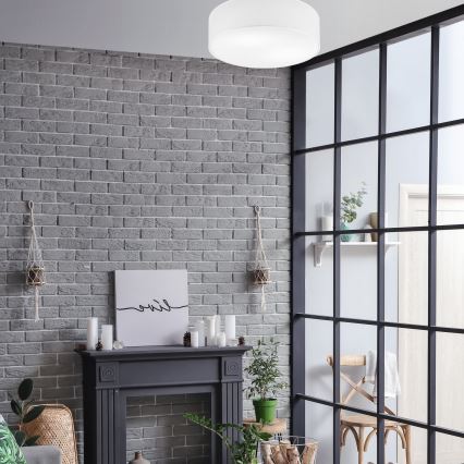 Deckenleuchte SIRJA 2xE27/15W/230V Ø 45 cm weiß