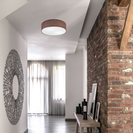 Deckenleuchte SIRJA 2xE27/60W/230V Ø 45 cm Braun