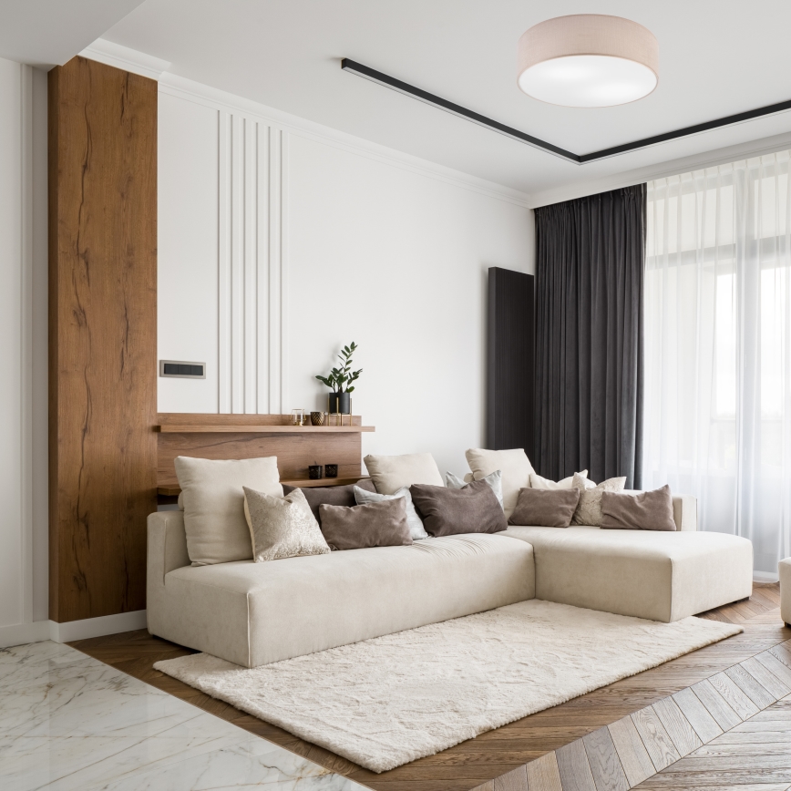 Deckenleuchte SIRJA 2xE27/60W/230V Ø 45 cm Beige