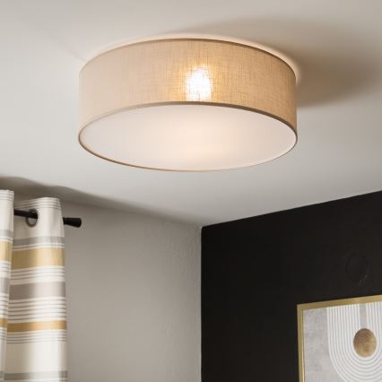 Deckenleuchte SIRJA 2xE27/60W/230V Ø 45 cm Beige