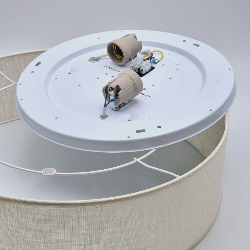 Deckenleuchte SIRJA 2xE27/60W/230V Ø 45 cm cremefarben