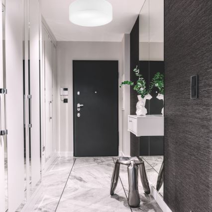 Deckenleuchte SIRJA 2xE27/60W/230V Ø 45 cm Weiß