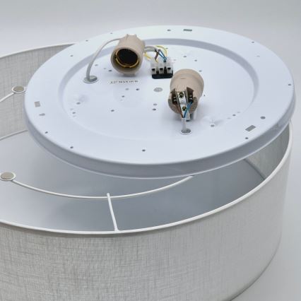 Deckenleuchte SIRJA 2xE27/60W/230V Ø 45 cm Weiß