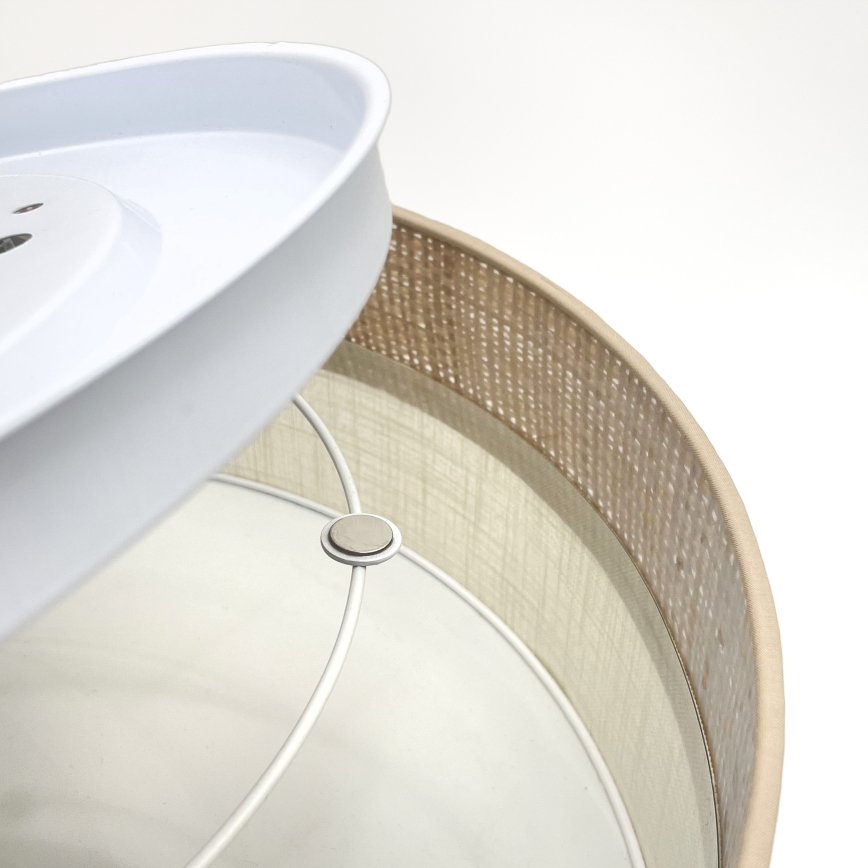 Deckenleuchte SIRJA BOHO 2xE27/15W/230V Ø 45 cm beige/creme