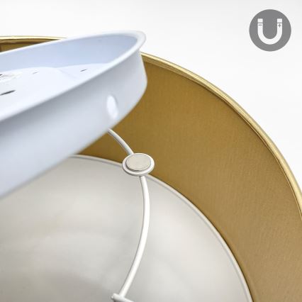 Deckenleuchte SIRJA DOUBLE 2xE14/15W/230V Ø 35 cm braun/gold