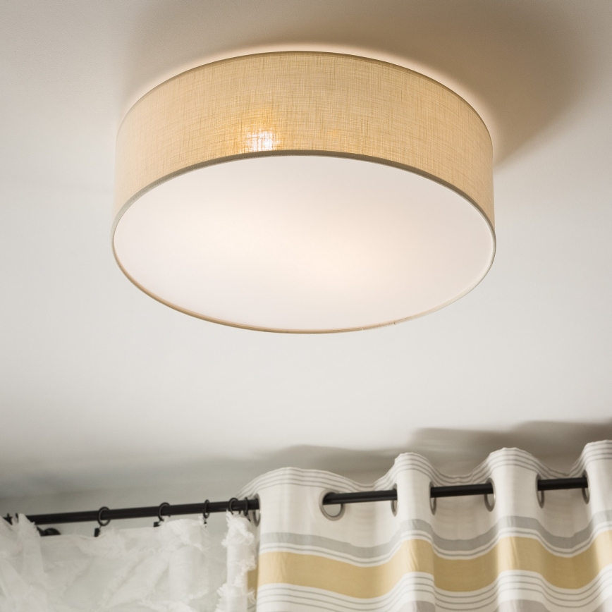 Deckenleuchte SIRJA DOUBLE 4xE27/15W/230V d 45 cm cremefarben