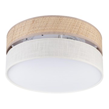 Deckenleuchte SIRJA DOUBLE BOHO 2xE14/15W/230V Ø 35 cm beige/creme