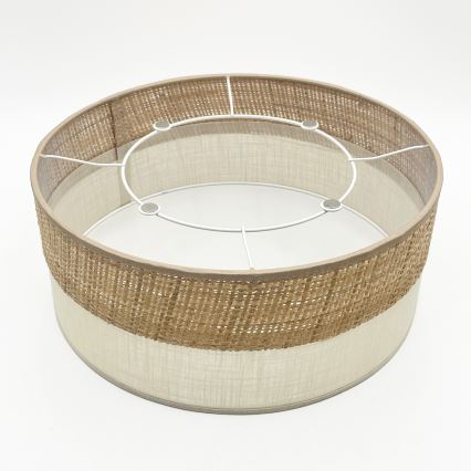 Deckenleuchte SIRJA DOUBLE BOHO 2xE14/15W/230V Ø 35 cm beige/creme