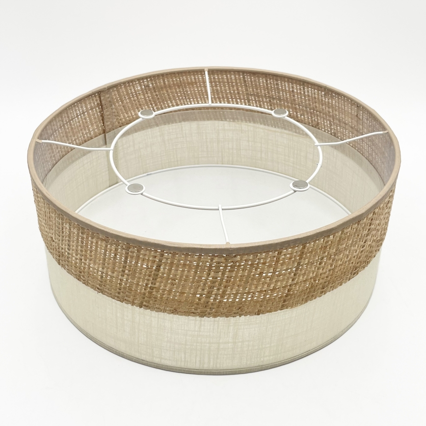 Deckenleuchte SIRJA DOUBLE BOHO 2xE14/15W/230V Ø 35 cm beige/creme