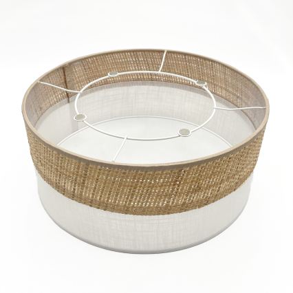 Deckenleuchte SIRJA DOUBLE BOHO 2xE14/15W/230V Ø 35 cm beige/weiß