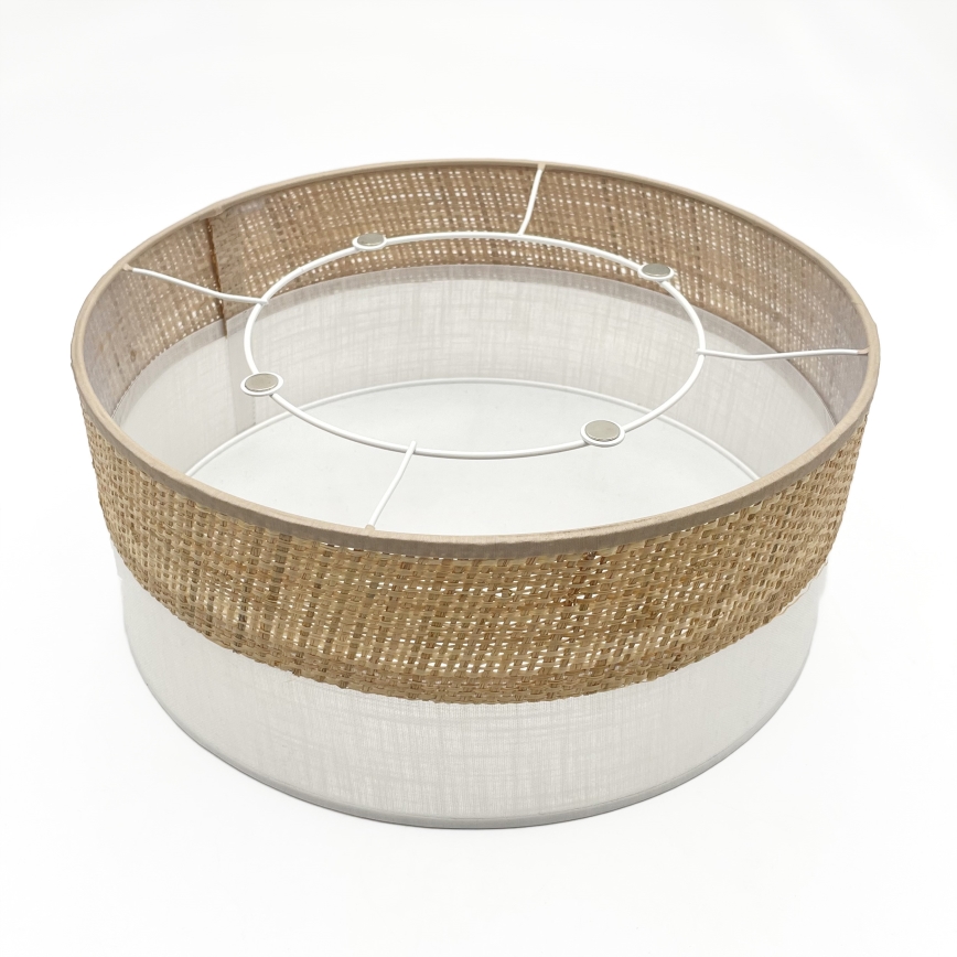 Deckenleuchte SIRJA DOUBLE BOHO 2xE14/15W/230V Ø 35 cm beige/weiß