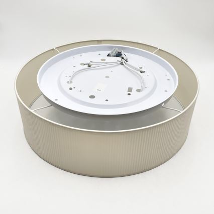 Deckenleuchte SIRJA PLISADO 4xE27/15W/230V Ø 45 cm cremefarben