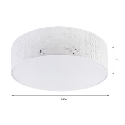 Deckenleuchte SIRJA PLISADO 4xE27/15W/230V Ø 45 cm weiß