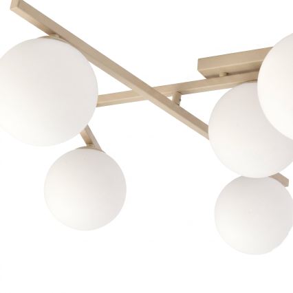Deckenleuchte SMART 5xE14/10W/230V beige/weiß