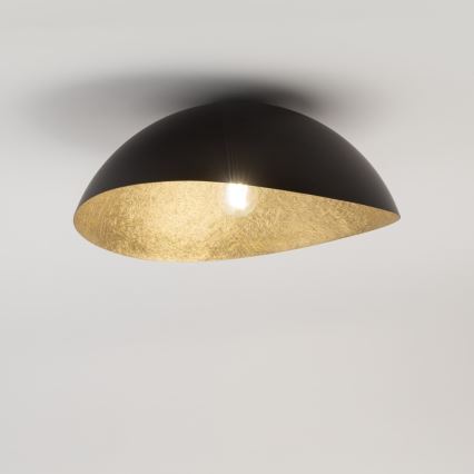 Deckenleuchte SOLARIS 1xE27/60W/230V Ø 33 cm Schwarz/Gold