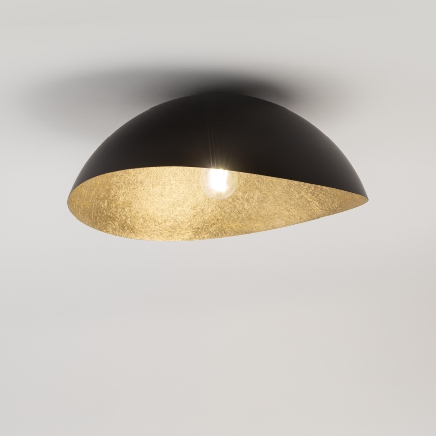 Deckenleuchte SOLARIS 1xE27/60W/230V Ø 33 cm Schwarz/Gold