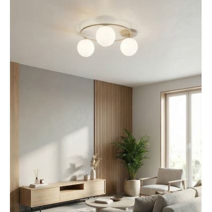 Deckenleuchte SOPRA 3xE14/10W/230V beige/weiß