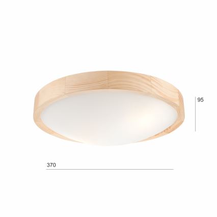 Deckenleuchte SOSNA 2xE27/60W/230V Ø 37 cm