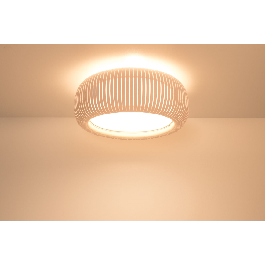 Deckenleuchte STRIPES 2xE27/40W/230V Ø 55 cm creme/weiß